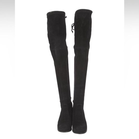 Stuart Weitzman Tieland Over The Knee Boot Black Suede size 5 - Picture 5 of 12